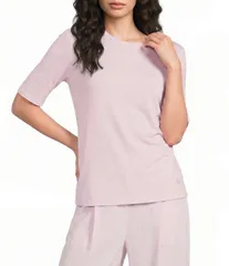 ヒューゴボス レディース トップス Tシャツ クルーネック BOSS By Hugo Boss Evyta Crew Neck Short Sleeve Tee Light Pastel Pink ピのサムネイル