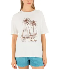 ハーレー レディース トップス シャツ Hurley Fair Windshort Sleeve Boyfriend TShirtofuのサムネイル
