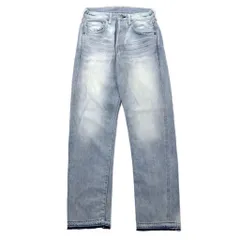 LVC ( LEVI'S VINTAGE CLOTHING ) 1966年復刻 501 デニムパンツ 30 ブルー アイスウォッシュ ビッグE カットオフ セルビッヂ 66501 日本製のサムネイル