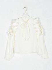 bibiy. ANNA PUFF TOP フリルスウェット フリルトレーナー - メルカリ