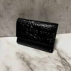 LOEWE ロエベ 三つ折り財布 バーガンディ ゴールド 傷あり - メルカリ