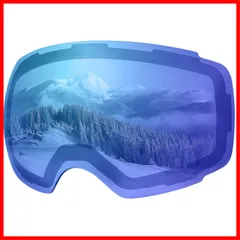 マグネット式 冬山登山/サバゲー/バイク/スキー運動に全面適用 耐衝撃 男女兼用 防放射 防風防塵防雪 スポーツ用ゴーグル スノボートゴーグル スノーゴーグル フレームレス 球面レンズ 180°広視野 曇り止め メガネ対応 20色 OTG UV紫外線カット 専のサムネイル