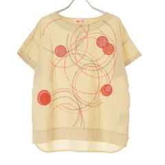 Gauze#】(g) グラム リネンフリルギャザーフレアノースリーブ