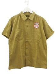 リアルマッコイズ Buco 茶シャツ ワッペンシャツ 半袖ワークシャツ
