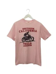 ダブルワークス DUBBLEWORKS Tシャツ M 半袖 カットソー プリント ピンク トップスのサムネイル