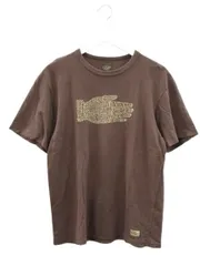 デラックスウエア DELUXEWARE Tシャツ 半袖 プリント 39 M ブラウン 茶 ROT2024-C HAND 7oz吊天竺 トップス カットソーのサムネイル