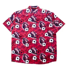 LOWES AUSTRALIA アロハシャツ 2XL ピンク ポリエステル 総柄 ハイビスカス ビッグサイズのサムネイル