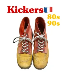 late80s〜　Kickers Rave マルチカラー　レザーブーツのサムネイル