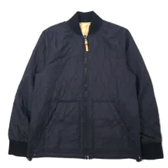 stussy リバーシブル フライトジャケット キルティングジャケット L ベージュ カモフラ ブラック ナイロンのサムネイル