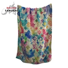 美品 LOUIS VUITTON ルイヴィトン モノグラム ウォーターカラー マルチカラー コットン/アセテート ビーチタオル タオルケット 505458【中古】のサムネイル