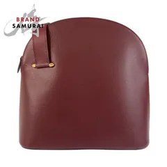 美品 CARTIER カルティエ マストライン ボルドー ゴールド金具 レザー ショルダーバッグ レディース 602323【中古】