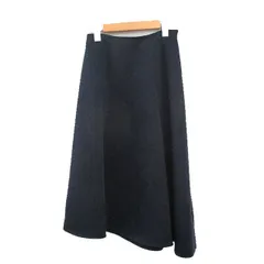 ブレンへイム BLENHEIM フレア スカート ロング アシンメトリー シンプル M ネイビー 紺 /KT19のサムネイル