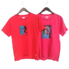 アールニューボールド R.NEWBOLD 2点 セット まとめ Tシャツ カットソー 半袖 プリント M 赤 ピンクのサムネイル