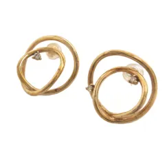 ヨンドシー 4℃ ピアス 2個セット シルバー刻印 総重量3.2g アクセサリー ゴールドカラーのサムネイル