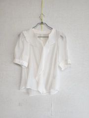 12closet 半袖ブラウス ネイビー | Mercari