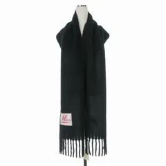 マルニ MARNI 25AW BRUSHED ALPACA ブラッシュドアルパカ ロゴマフラー ストール UNI ブラック 黒 ASZC0005A0 UTW918 国内正規のサムネイル