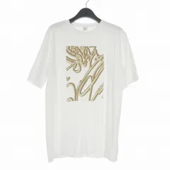 ベルルッティ Berluti 23AW スエードエフェクトフレームスクリットTシャツ カットソー カリグラフィ 半袖 M ホワイト 白 R26JRS117JAEK 国内正規のサムネイル