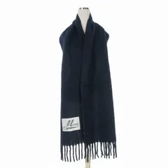 マルニ MARNI 25AW BRUSHED ALPACA ブラッシュドアルパカ ロゴマフラー ストール UNI ネイビー 紺 ASZC0005A0 UTW918 国内正規のサムネイル