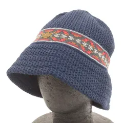 アディダス adidas 美品 CLOT BUCKET HAT BY EDISON CHEN バケットハット インディゴ 総柄  紺 ネイビー S/M 56-57㎝ 帽子のサムネイル