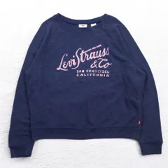 Levi's クラシック クルー プリント スウェット XL ネイビー 17387 スリランカ製のサムネイル