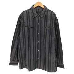 エアウォーク AIRWALK ストライプ スナップボタン L/S シャツジャケット メンズ  2Lのサムネイル