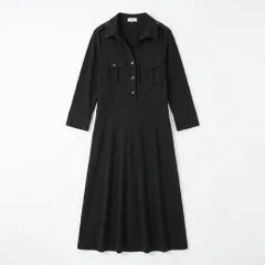 Otto オットー ミリタリー風 ロングワンピース ブラック Mのサムネイル