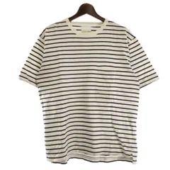 スティルバイハンド STILL BY HAND Tシャツ 半袖 クルーネック ボーダー コットン 白 ホワイト 46のサムネイル