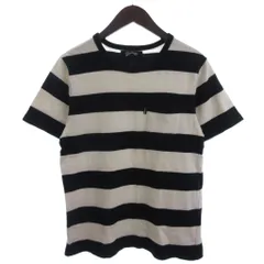 マーブルズ アンド コー MARBLES&Co. Tシャツ 半袖 カットソー ボーダー 胸ポケット 白 ホワイト 黒 ブラック M ■ECTのサムネイル
