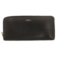 FURLA フルラ 長財布 ラウンドファスナー ブラック - メルカリ