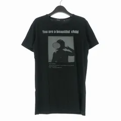 マージン Magine クルーネック プリントTシャツ カットソー 半袖 48 ブラック 黒 832-74のサムネイル
