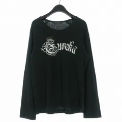 アバハウス ABAHOUSE ラメプリント ロングスリーブTシャツ カットソー 長袖 3 ブラック 黒 0090020064のサムネイル