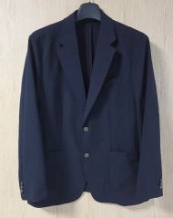 紺6B Wブレストホップサックブレザー イタリア製 used - メルカリ