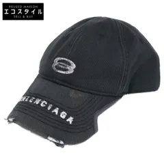 BALENCIAGA　バレンシアガ　【美品/国内正規】766864 410B2 ヴィンテージ加工 ロゴ キャップ　S 55cmのサムネイル