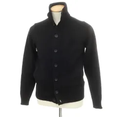 【新品】ザノーネ ZANONE CHIOTO キョート ミドルゲージ ウール スタンドカラー カーディガン ブラック【サイズ44】【メンズ】のサムネイル