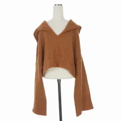 エリン ELIN Mohair sailor po セーラー プルオーバー ニット セーター 長袖 00 ブラウン 茶 11805-15-0769のサムネイル
