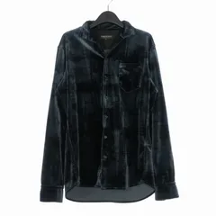 ハイダウェイ ニコル HIDEAWAYS ハイストレッチ別珍シャツ 花柄 長袖 48 チャコールグレー/ブラック 4465-8001のサムネイル