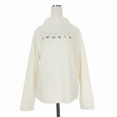 ミラショーン mila schon SPORTS ロゴ刺繍 フリース カットソー Tシャツ 長袖 ゴルフウェア 40 ホワイト 白 34770-255のサムネイル