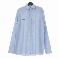 アンブロ UMBRO × SLAM JAM 25AW Cult Unity Shirt ストライプシャツ 長袖 S ブルー/ホワイト UBMW0336FA211のサムネイル