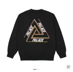 XXL PALACE パレス ベージュクルー トライパーグ クルーネック ブラックのサムネイル