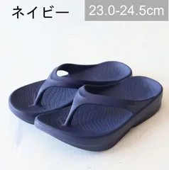 【新品・未使用】ATELIER BRUGGE( アトリエブルージュ)　FEATHER STEP リカバリーサンダル(thong) FS-501【ネイビー】   レディース靴のサムネイル