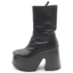 JIL SANDER (ジルサンダー) 20AW Chunky Ankle Boots チャンキー アンクルブーツ ヒールブーツ ブラックのサムネイル