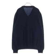 PRADA (プラダ) カシミヤウール Vネックニットセーター ネイビー UMA216のサムネイル