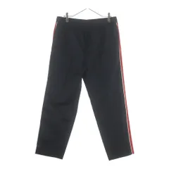 GUCCI (グッチ) サイドライン シルク混 レーヨントラックパンツ ブラック/レッド 519621 Z499Aのサムネイル