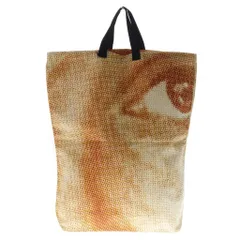 Maison Martin Margiela (メゾンマルタンマルジェラ) 04SS Face Tote Bag フェイス 総柄トートバッグ オレンジのサムネイル