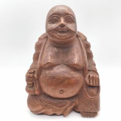中国古玩 木彫布袋 高さ約35㎝ 東Y8-0717②タコチ - メルカリ