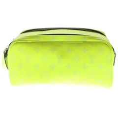 LOUIS VUITTON (ルイヴィトン) モノグラム タイガラマ ドップキット ハンド セカンドバッグ レザー ネオンイエロー M10144 RFIDのサムネイル