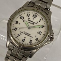 稼働品】ALBA イプシロン チタン クォーツ デイト V732-0R90 - メルカリ