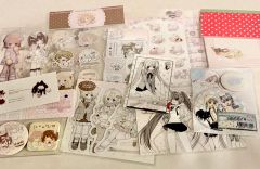 カット済コラージュシート♡簡易コラージュ平袋付き♡トランプGIRL