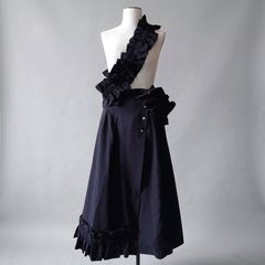 HOUGA MOEISHIDA フリルドレス ブラック ロングスカート HOUGA MOEISHIDA フリルドレス ブラック ロングスカート - メルカリ