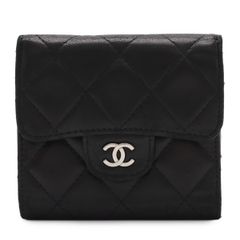 CHANEL シャネル マトラッセ ココマーク 2つ折財布 二つ折り Wホック
